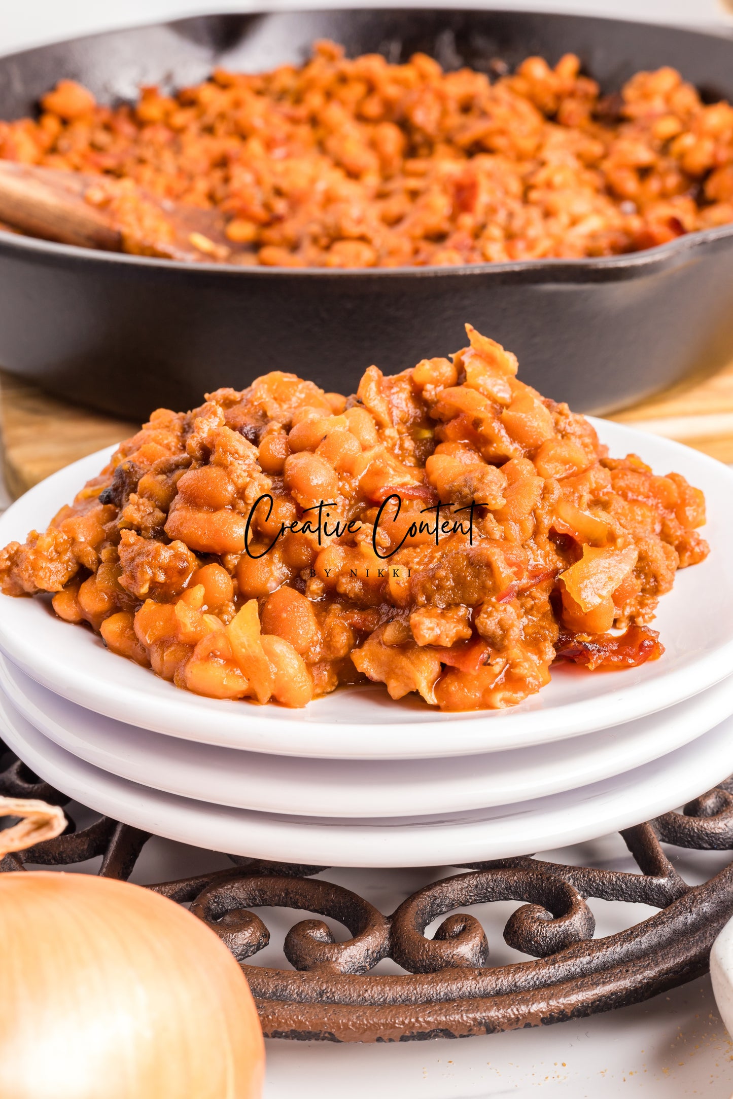Baked Beans With Ground Beef - Set 1 of 2