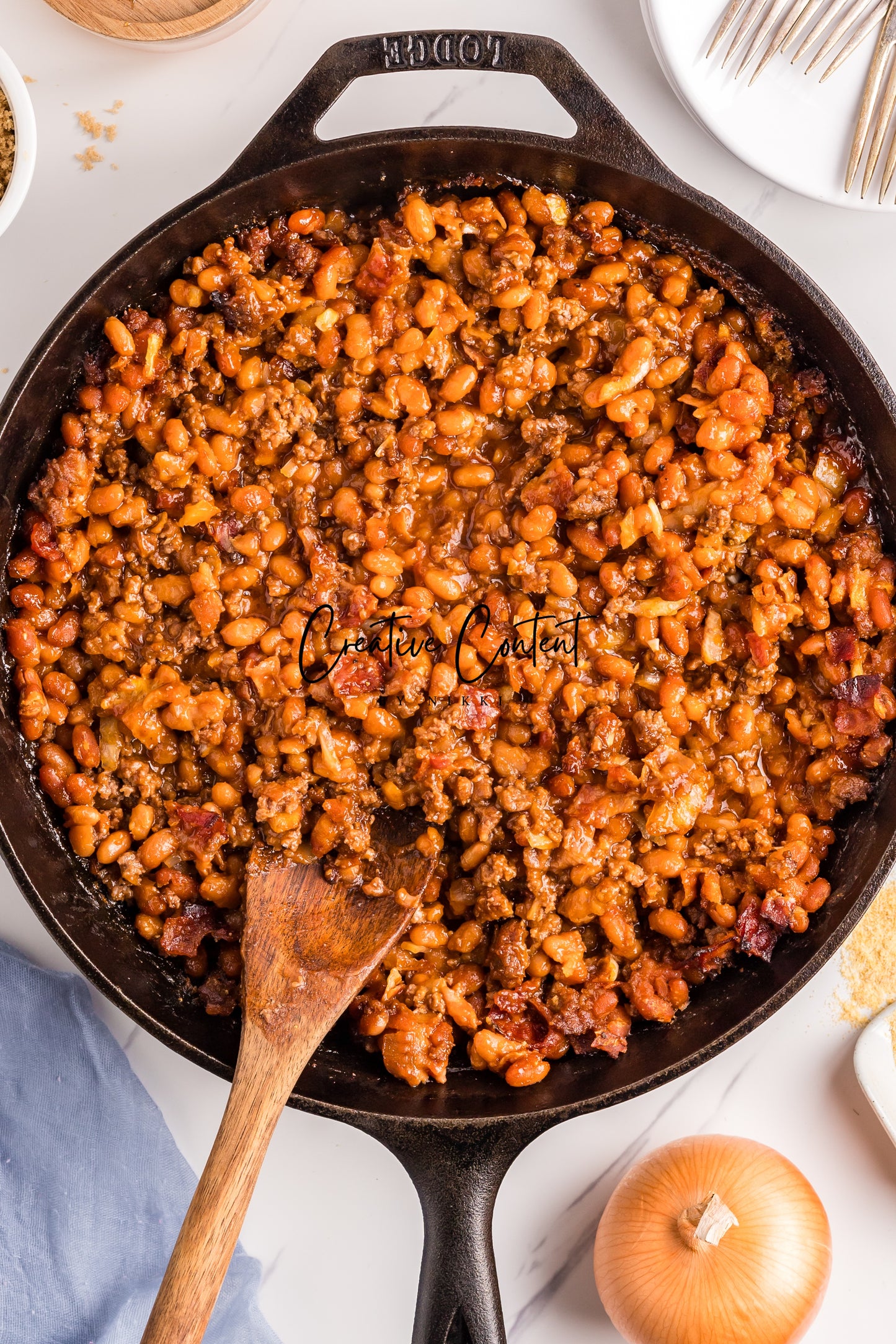 Baked Beans With Ground Beef - Set 1 of 2