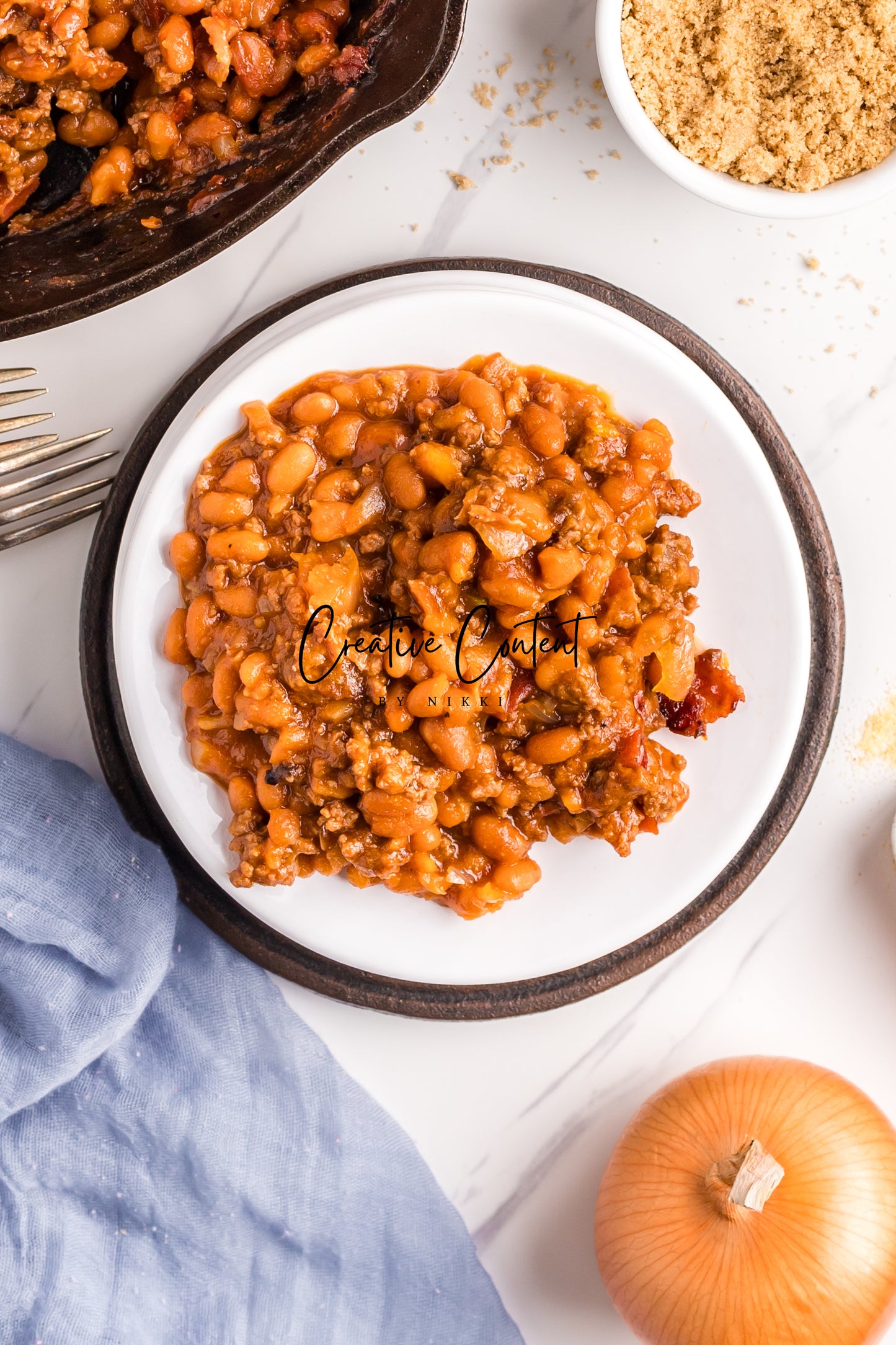 Baked Beans With Ground Beef - Set 1 of 2