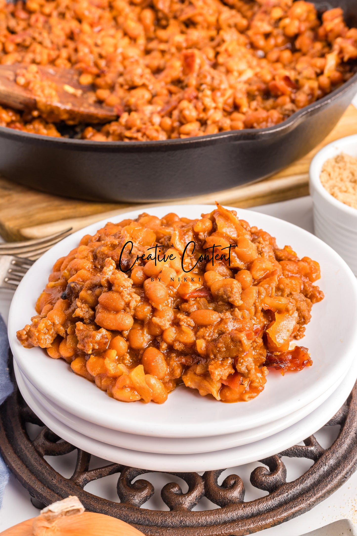 Baked Beans With Ground Beef - Set 1 of 2