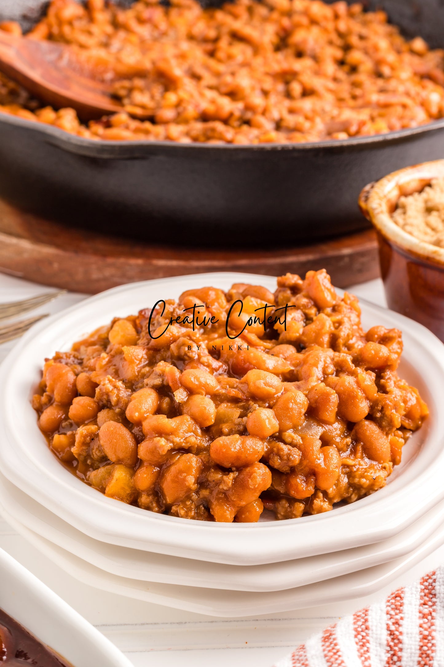 Baked Beans With Ground Beef - Set 2 of 2