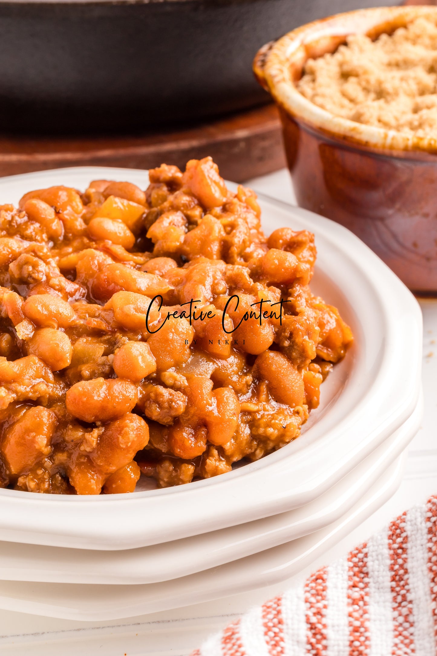 Baked Beans With Ground Beef - Set 2 of 2