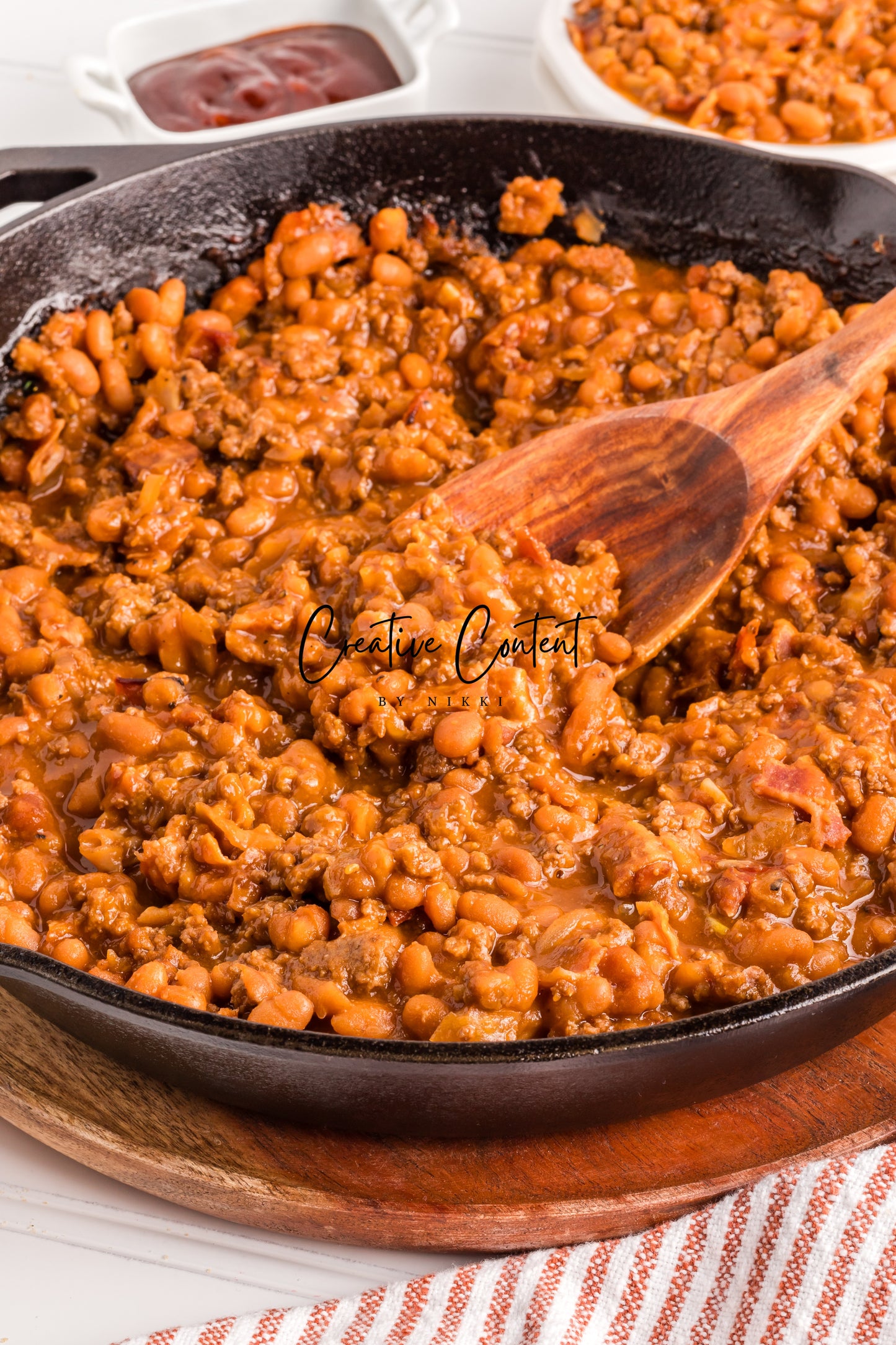 Baked Beans With Ground Beef - Set 2 of 2