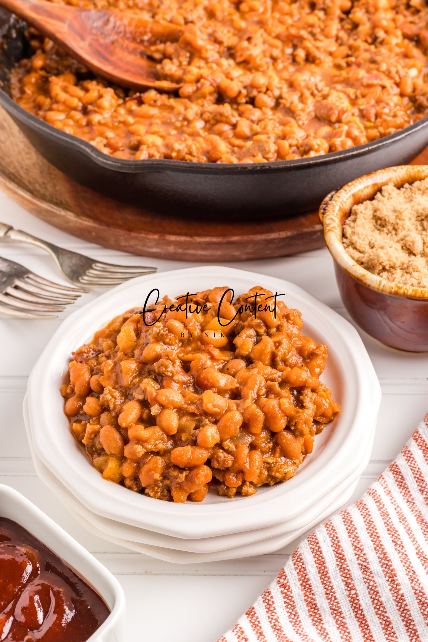 Baked Beans With Ground Beef - Set 2 of 2