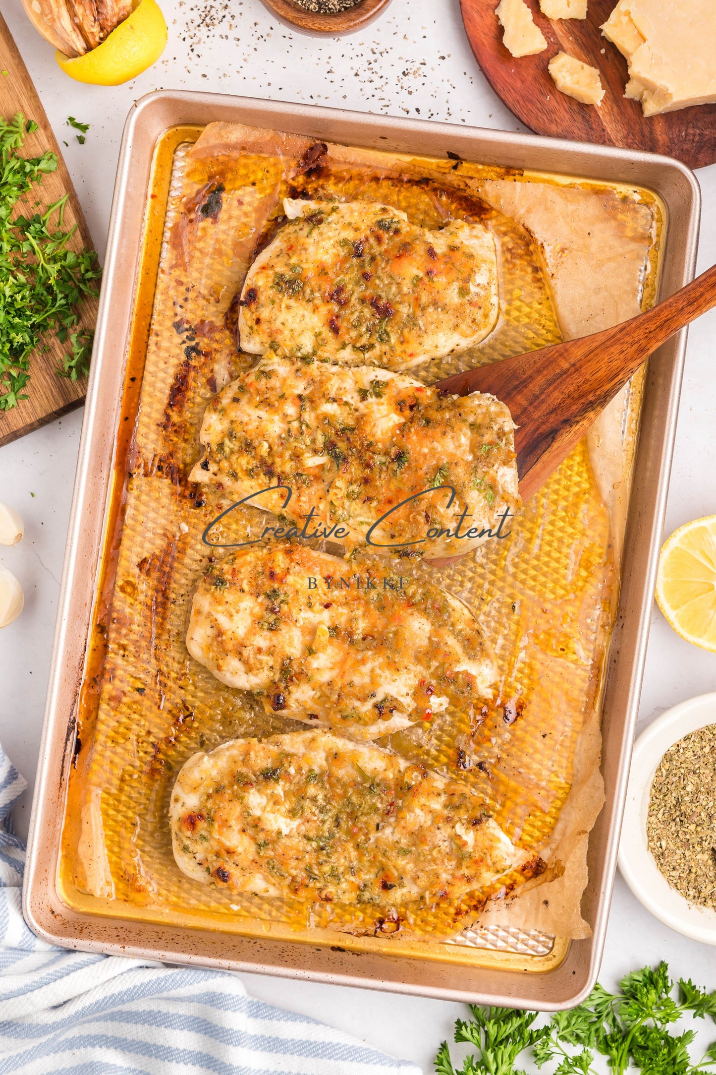 Baked Garlic Parmesan Chicken  -  Exclusive