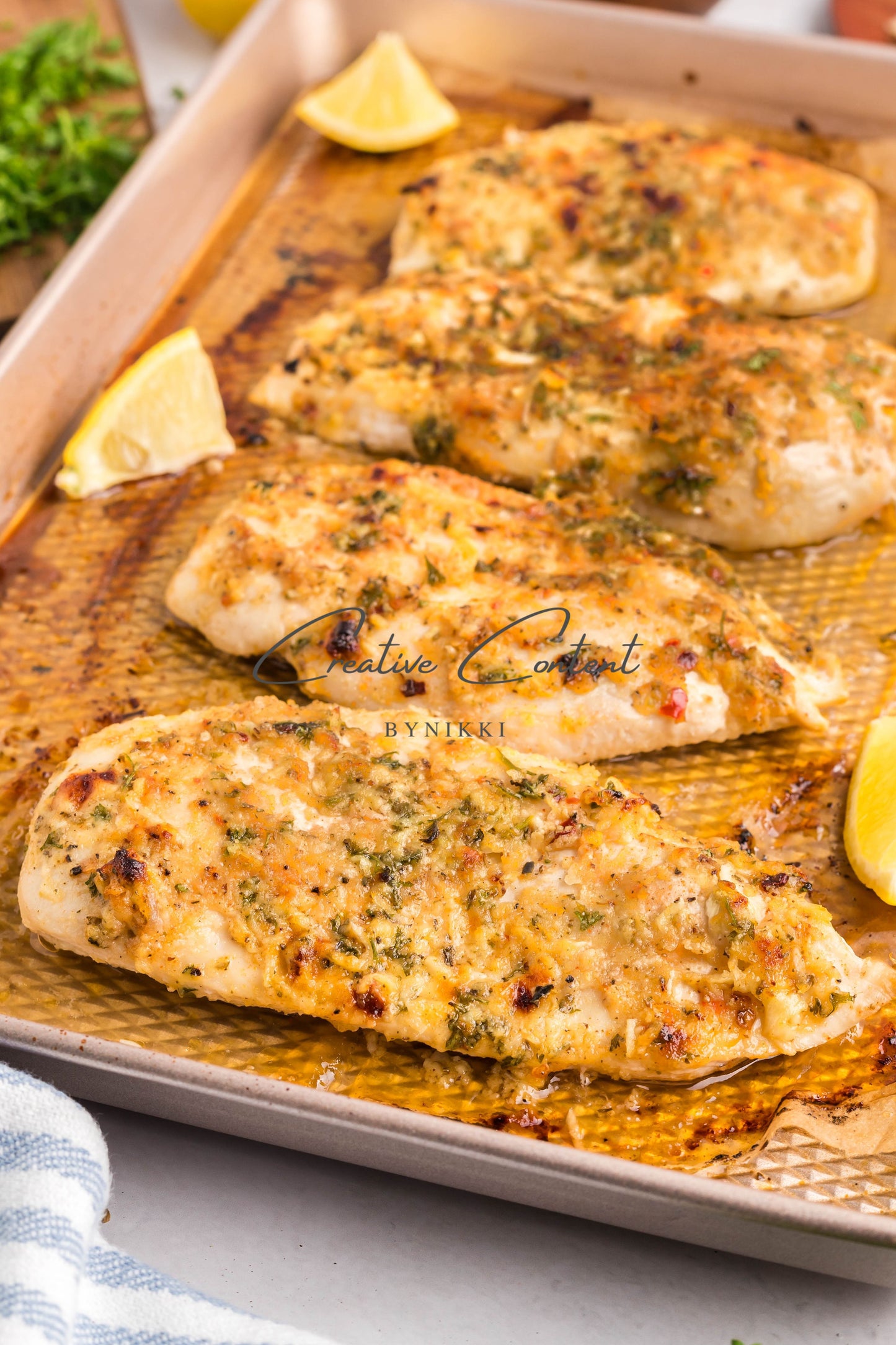 Baked Garlic Parmesan Chicken  -  Exclusive