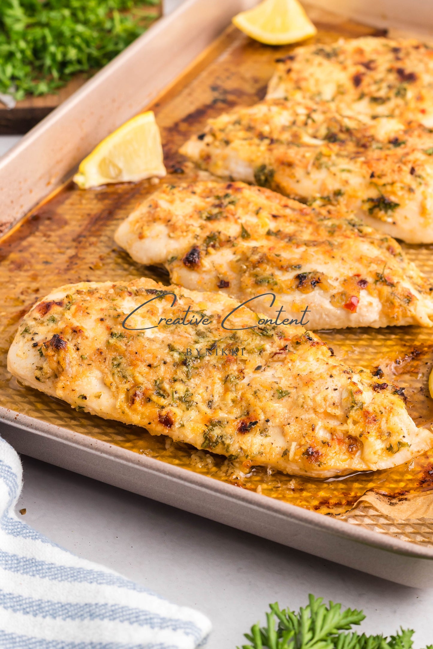 Baked Garlic Parmesan Chicken  -  Exclusive