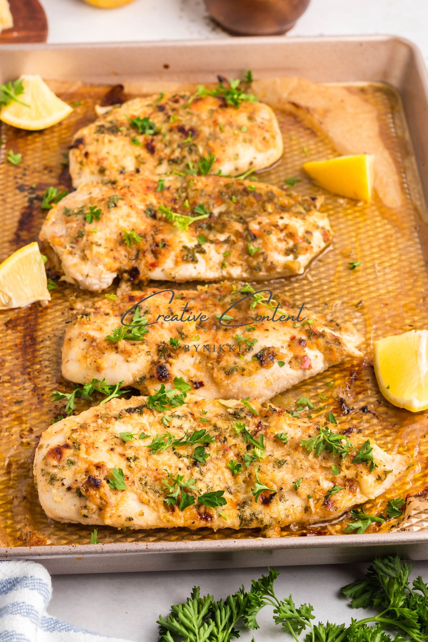 Baked Garlic Parmesan Chicken  -  Exclusive