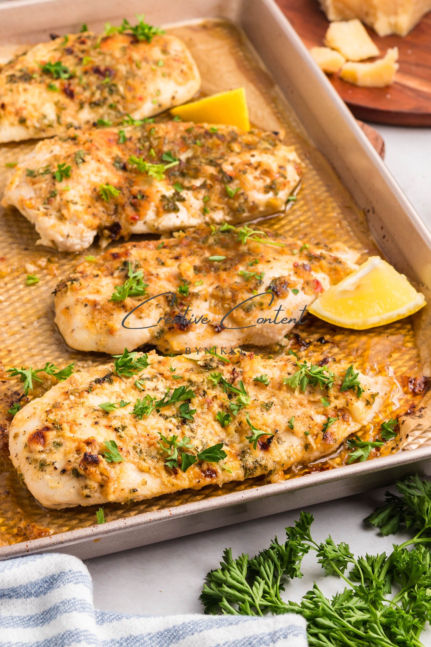 Baked Garlic Parmesan Chicken  -  Exclusive