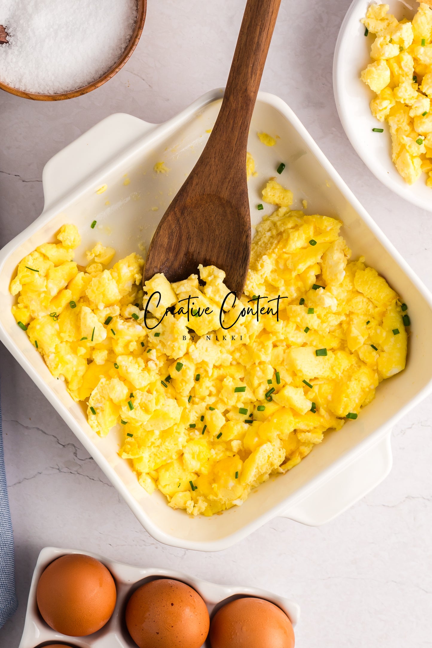 Fluffy Baked Scrambled Eggs - Set 1 of 2