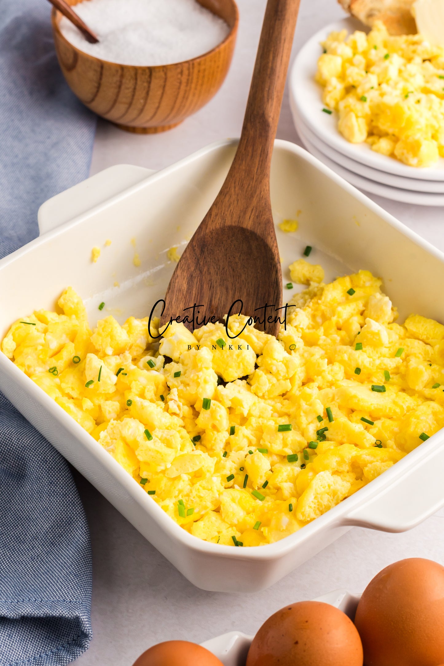 Fluffy Baked Scrambled Eggs - Set 1 of 2