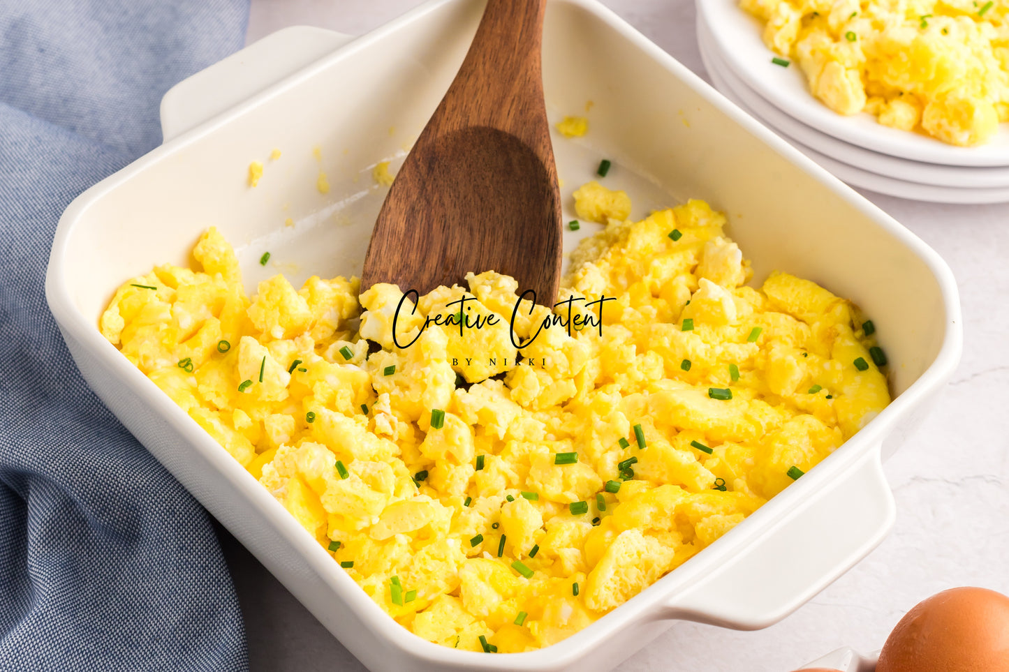 Fluffy Baked Scrambled Eggs - Set 1 of 2