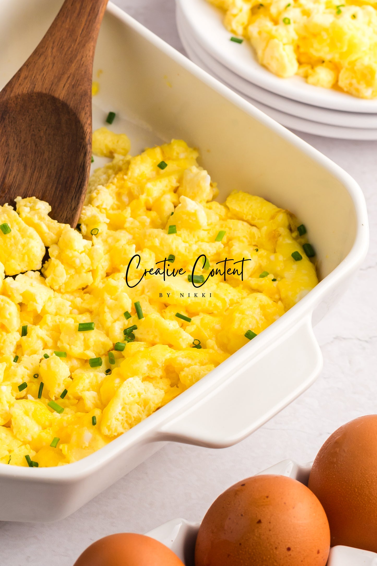 Fluffy Baked Scrambled Eggs - Set 1 of 2