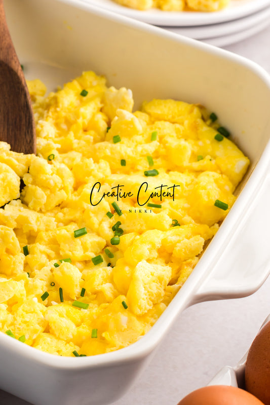 Fluffy Baked Scrambled Eggs - Set 1 of 2
