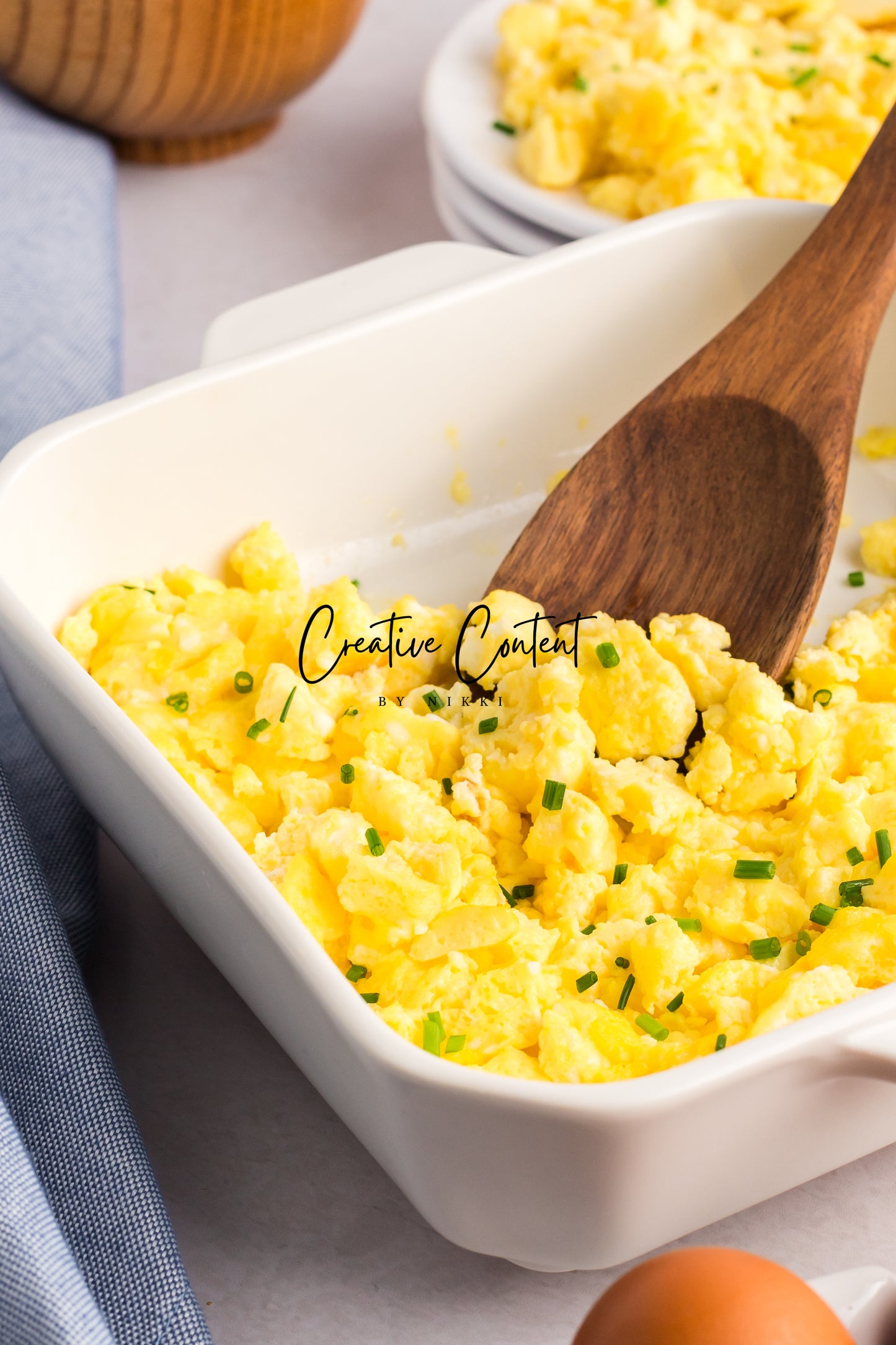 Fluffy Baked Scrambled Eggs - Set 1 of 2