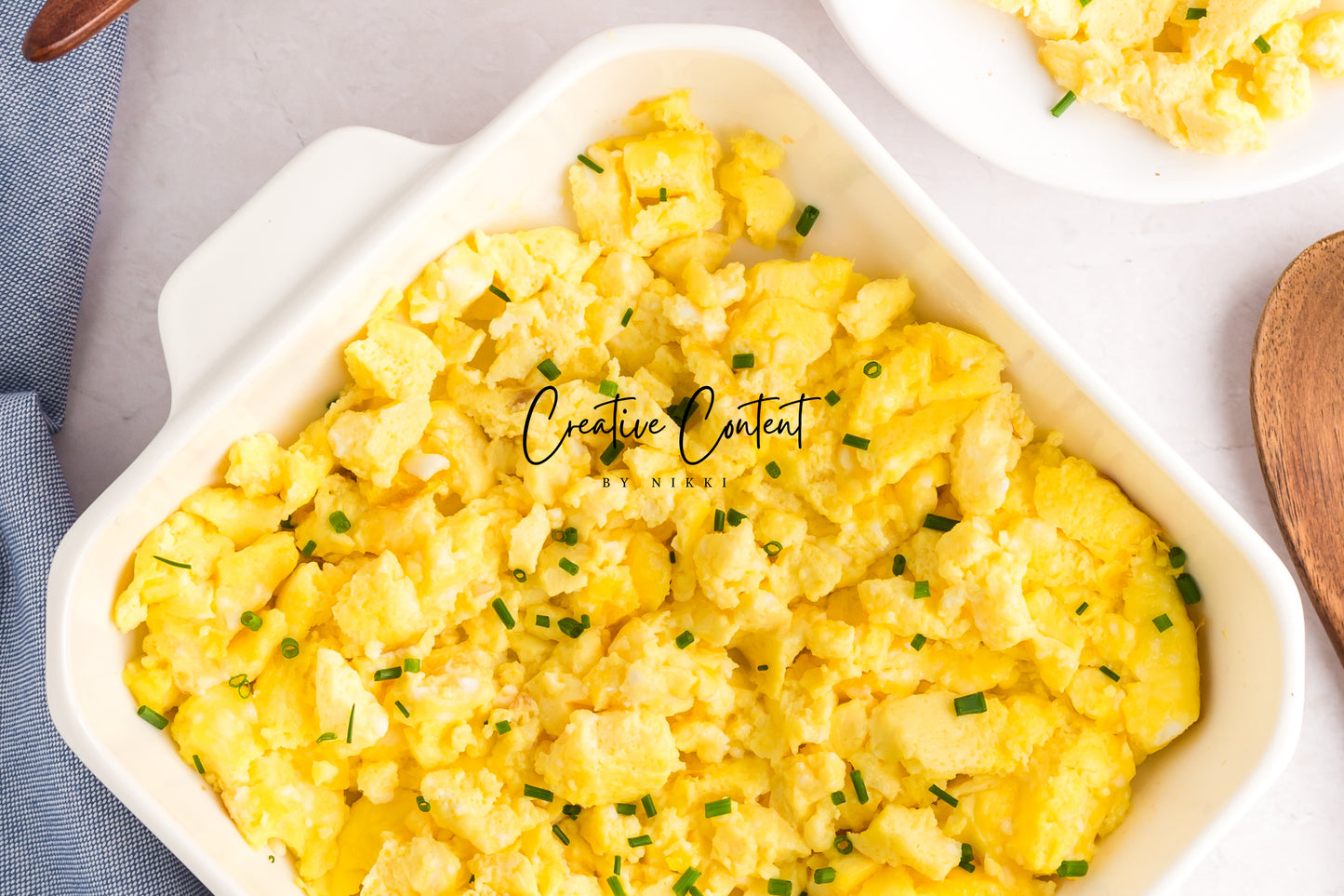 Fluffy Baked Scrambled Eggs - Set 1 of 2