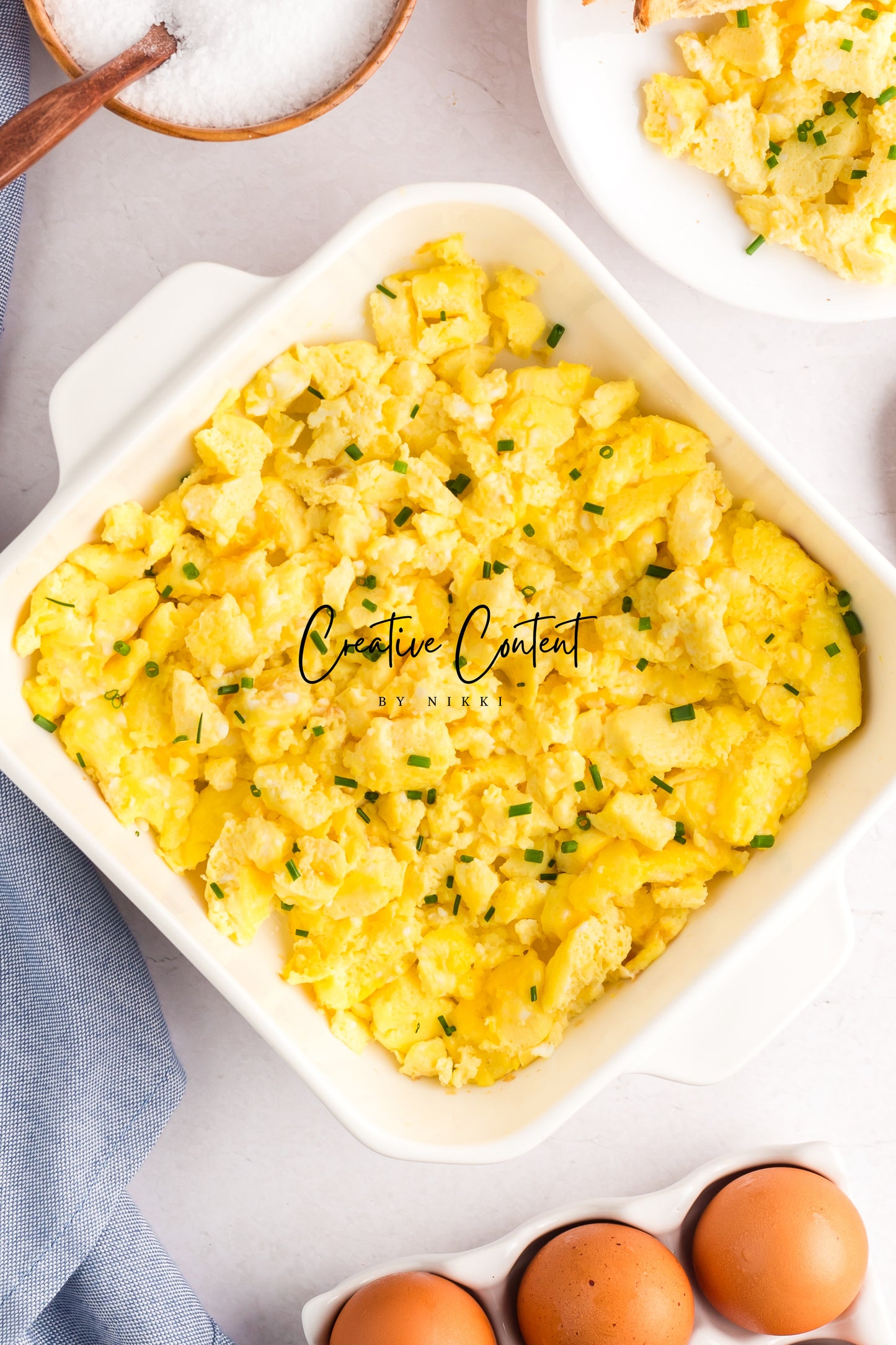 Fluffy Baked Scrambled Eggs - Set 1 of 2