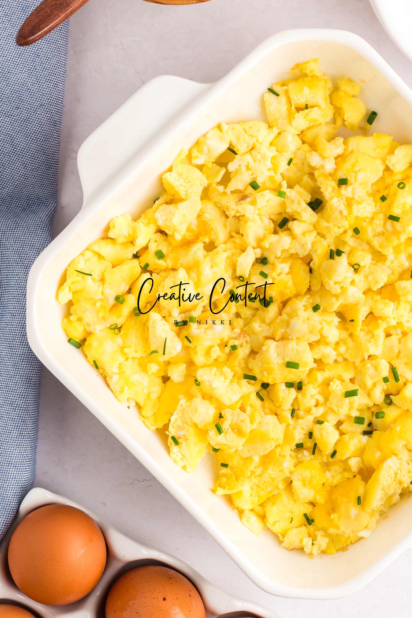 Fluffy Baked Scrambled Eggs - Set 1 of 2