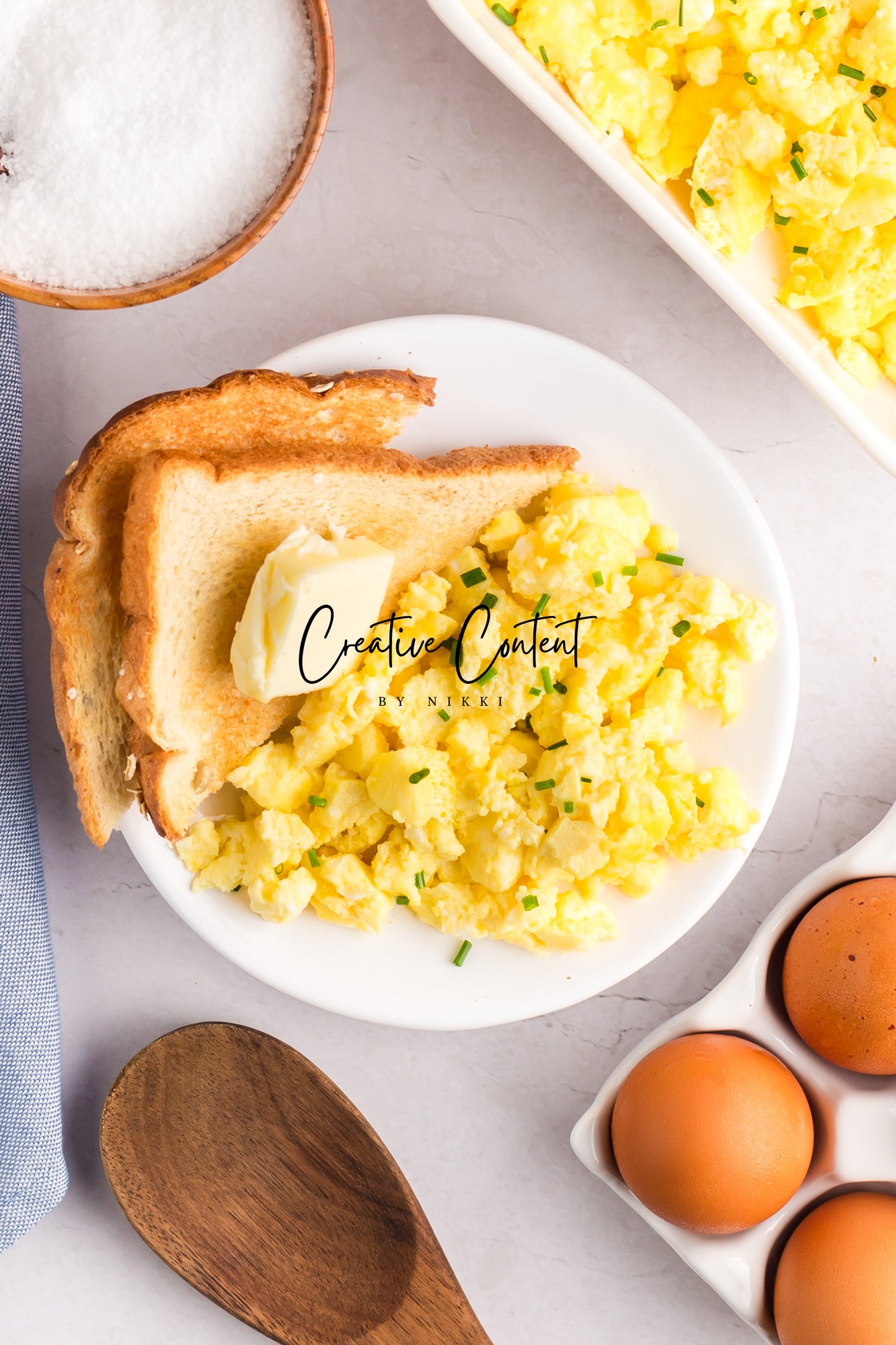 Fluffy Baked Scrambled Eggs - Set 1 of 2