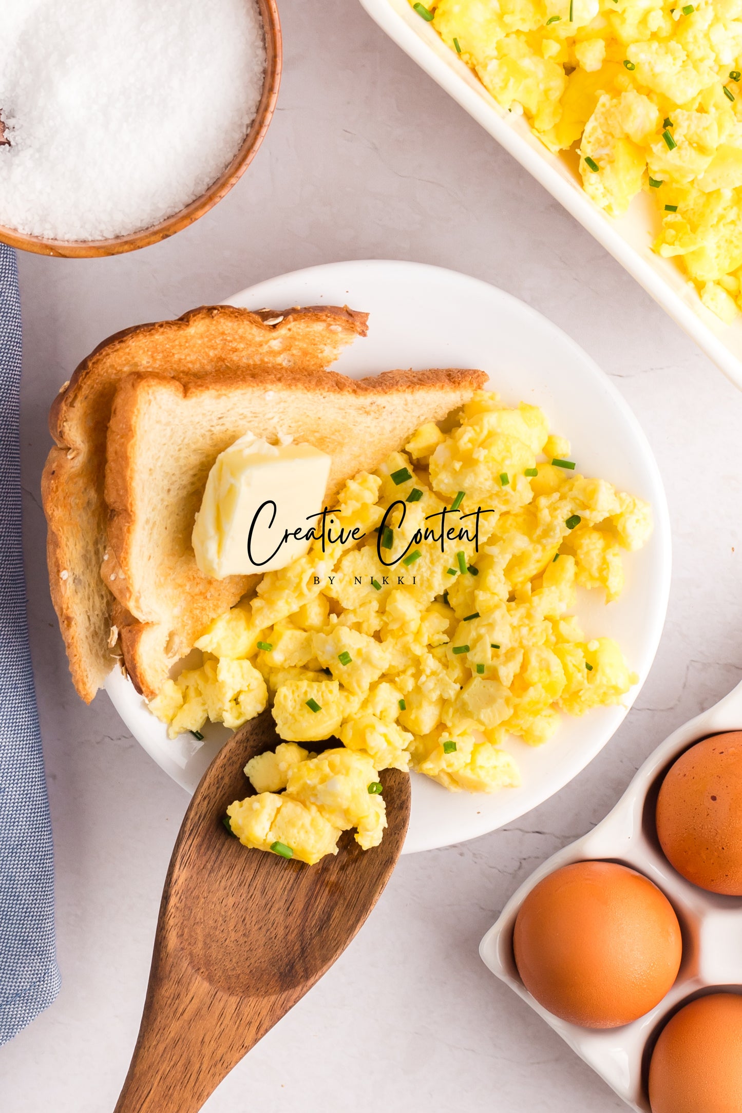 Fluffy Baked Scrambled Eggs - Set 1 of 2