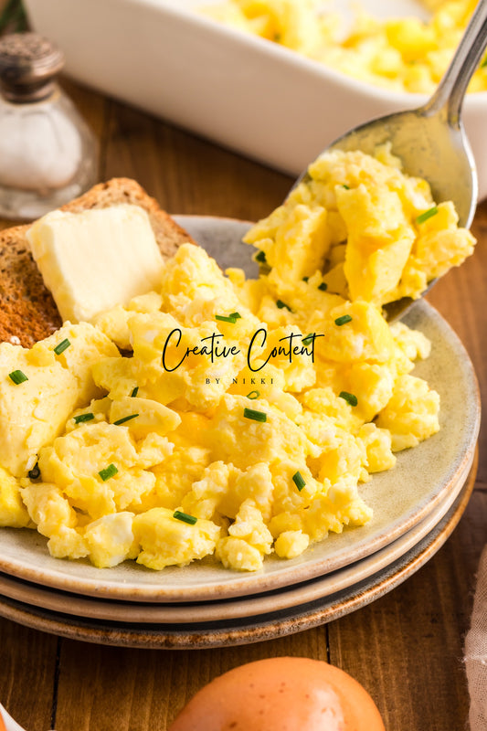 Fluffy Baked Scrambled Eggs - Set 2 of 2