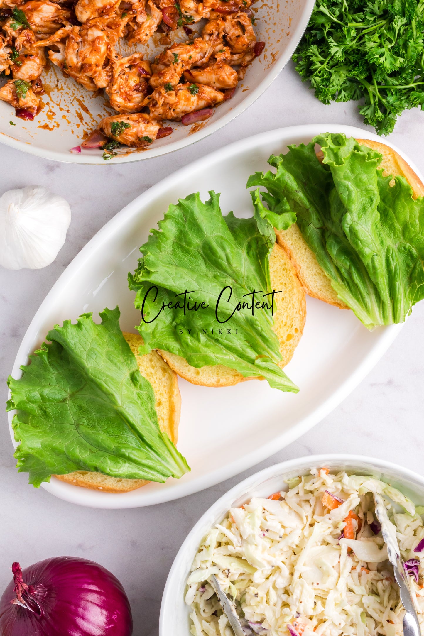 Barbecue Chicken Sandwiches + Homemade Coleslaw - Exclusive