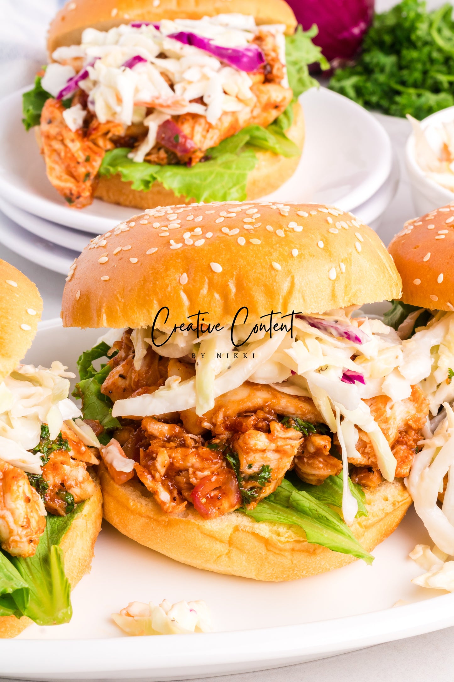 Barbecue Chicken Sandwiches + Homemade Coleslaw - Exclusive