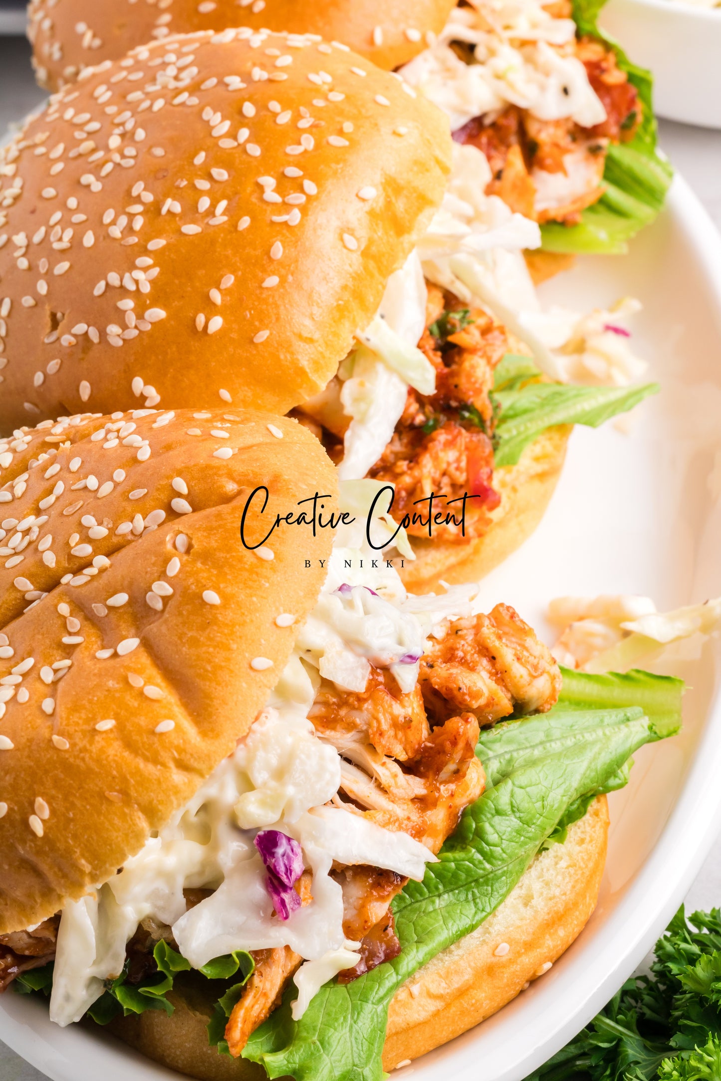 Barbecue Chicken Sandwiches + Homemade Coleslaw - Exclusive