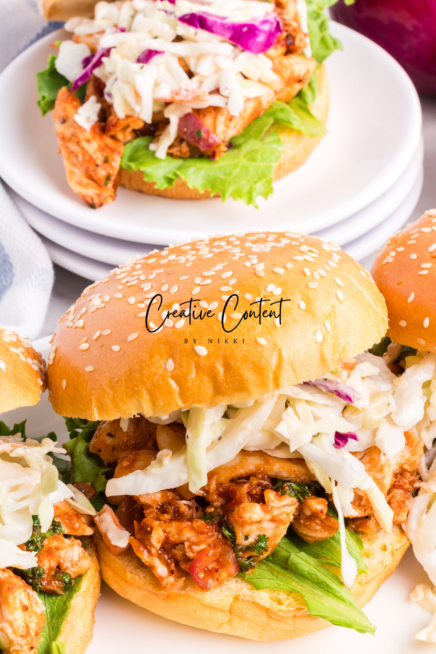 Barbecue Chicken Sandwiches + Homemade Coleslaw - Exclusive