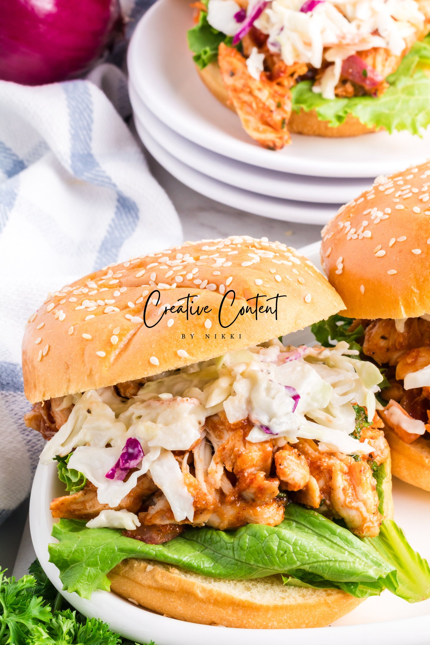 Barbecue Chicken Sandwiches + Homemade Coleslaw - Exclusive