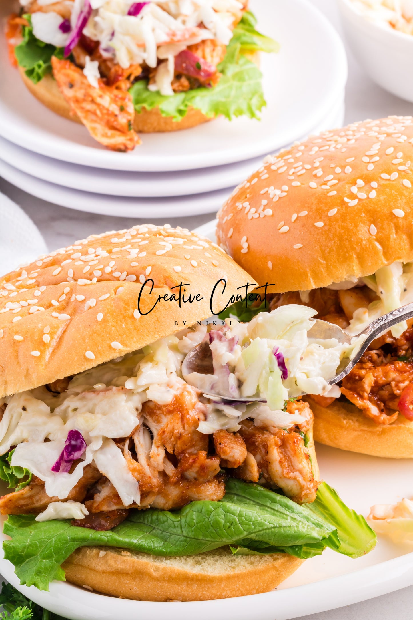 Barbecue Chicken Sandwiches + Homemade Coleslaw - Exclusive