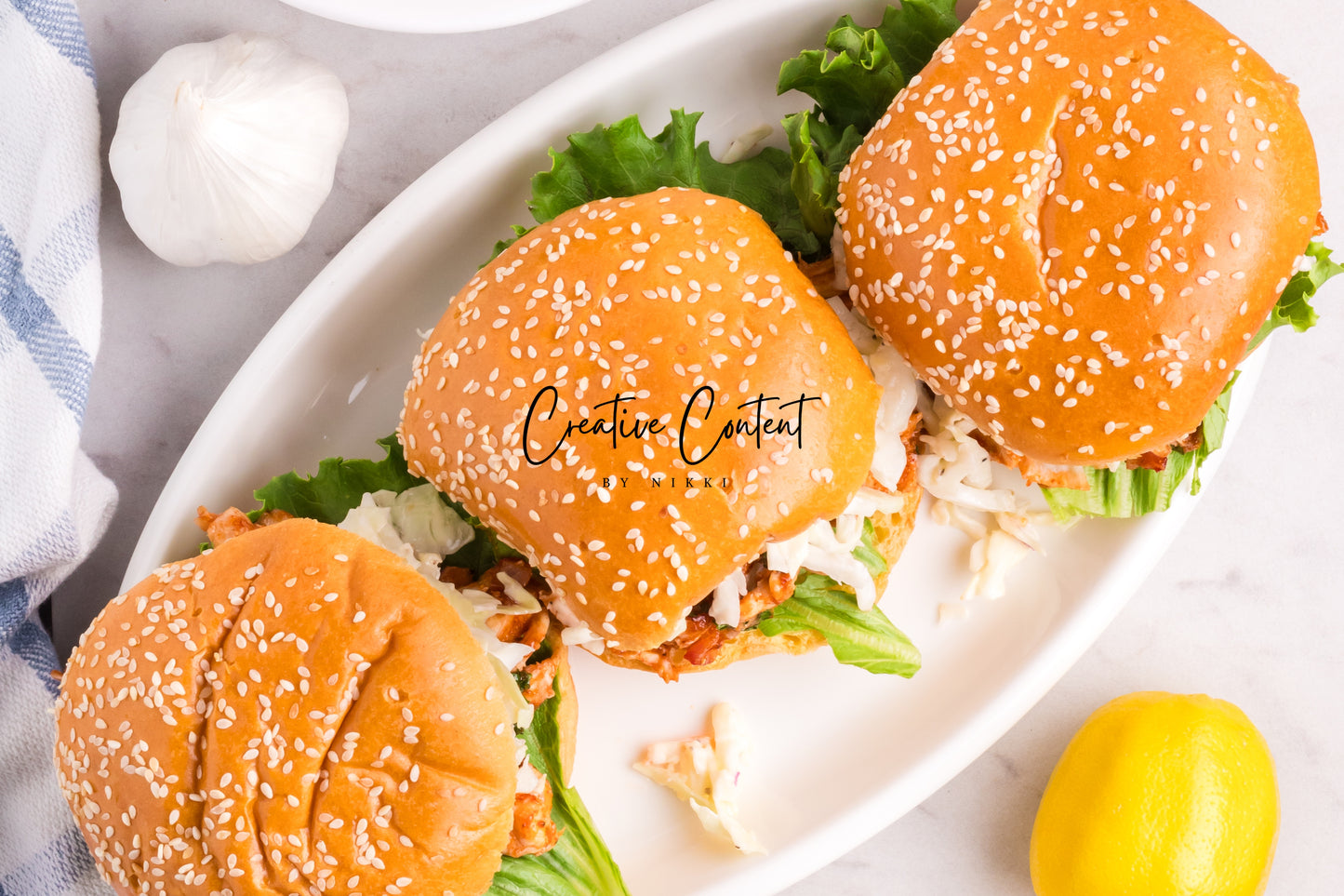 Barbecue Chicken Sandwiches + Homemade Coleslaw - Exclusive
