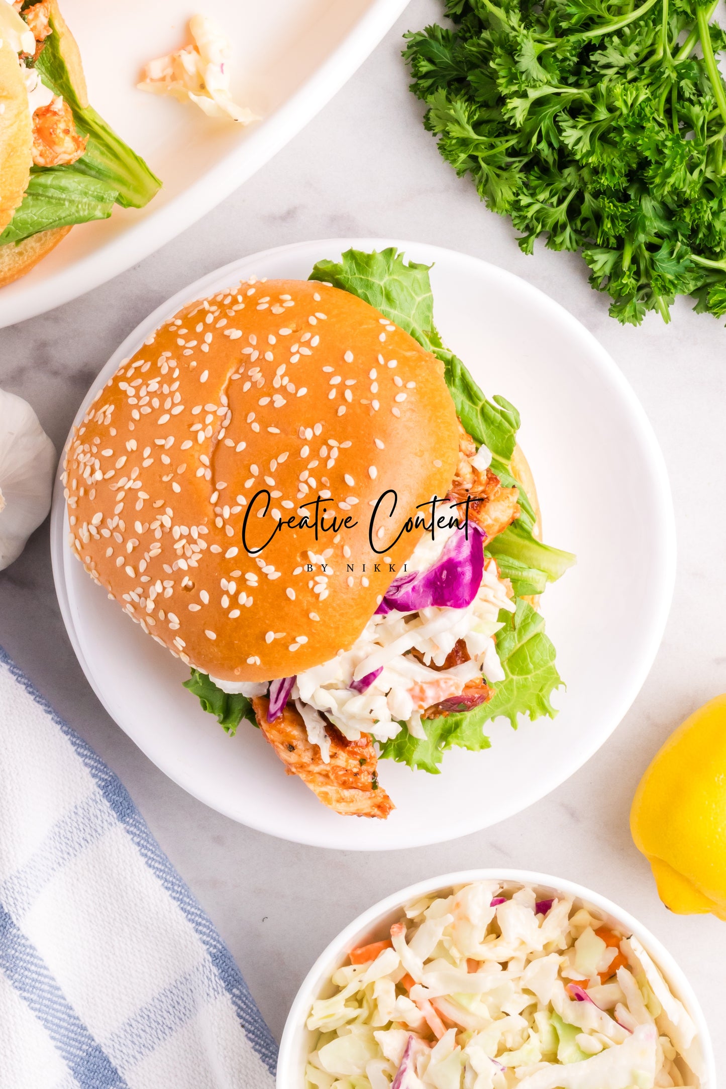 Barbecue Chicken Sandwiches + Homemade Coleslaw - Exclusive