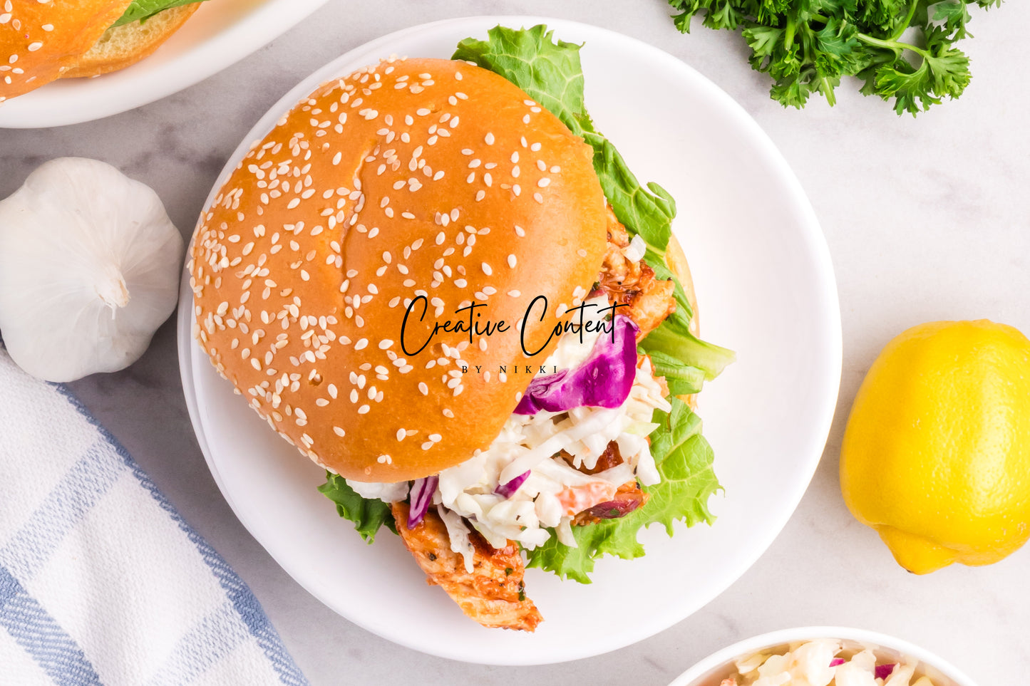 Barbecue Chicken Sandwiches + Homemade Coleslaw - Exclusive