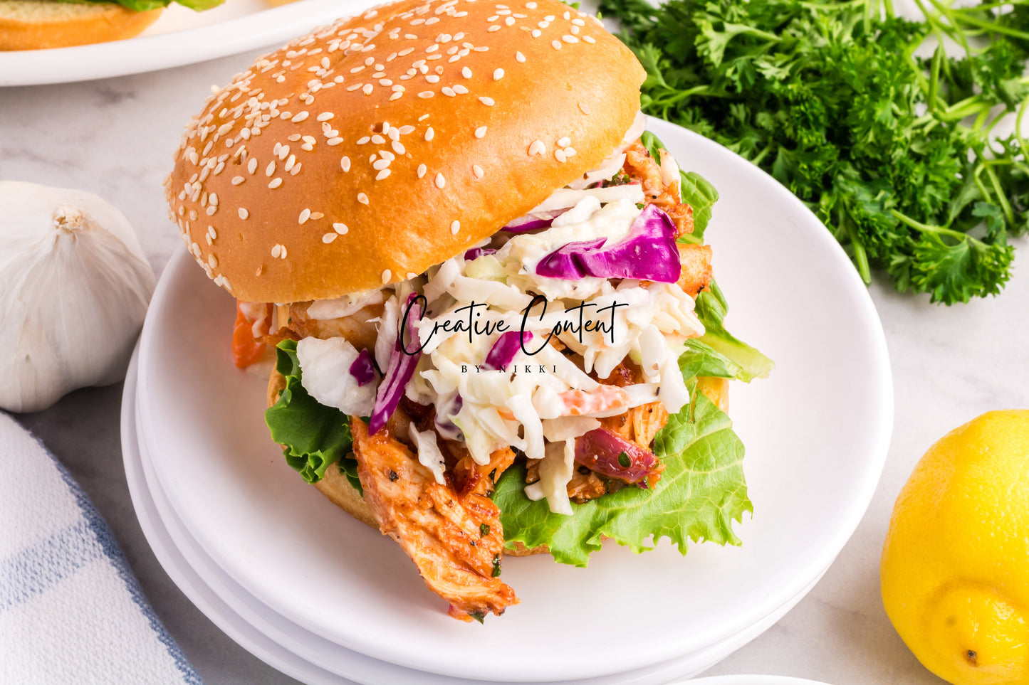 Barbecue Chicken Sandwiches + Homemade Coleslaw - Exclusive