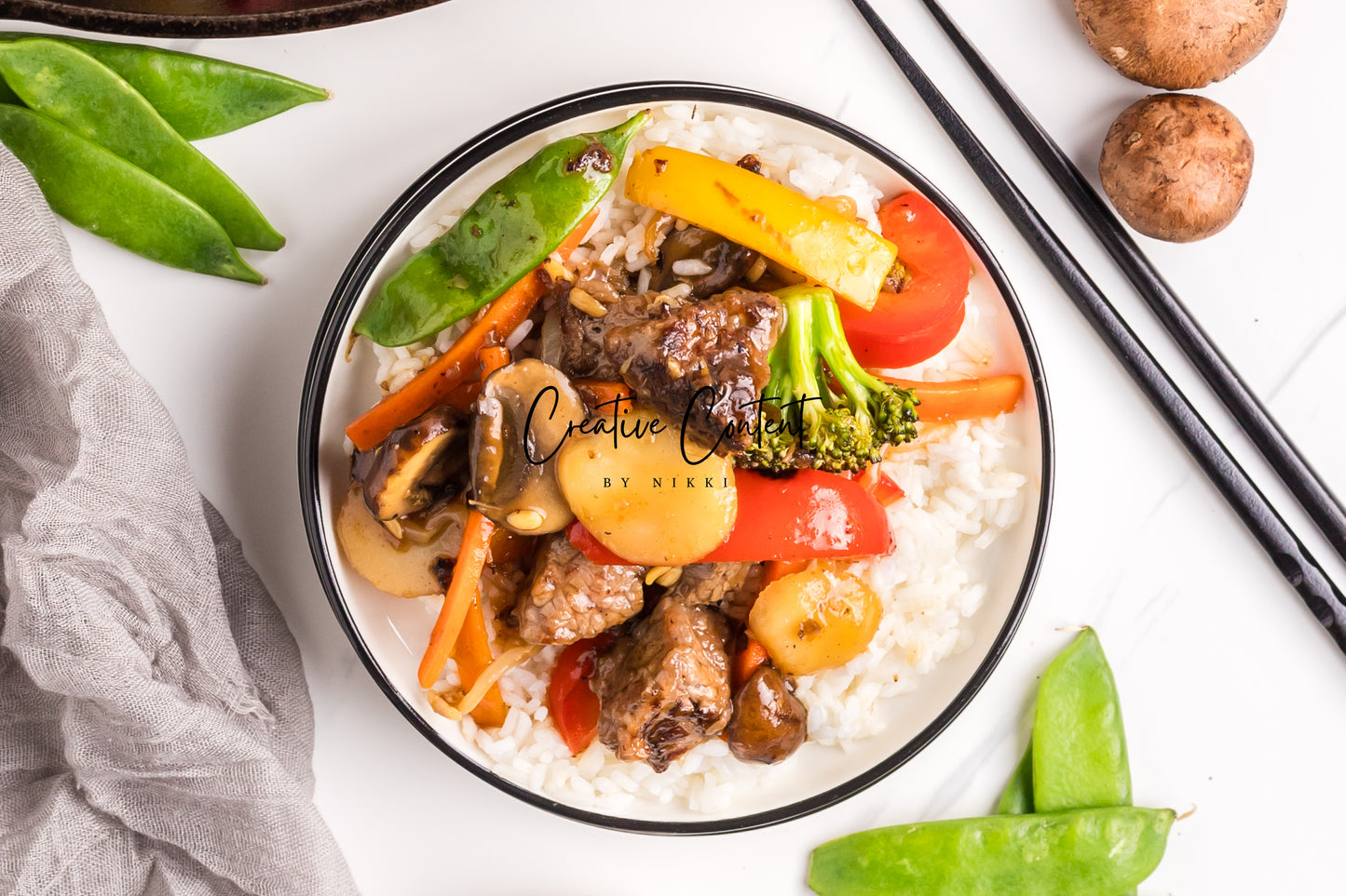Beef Chop Suey - Set 1 of 2