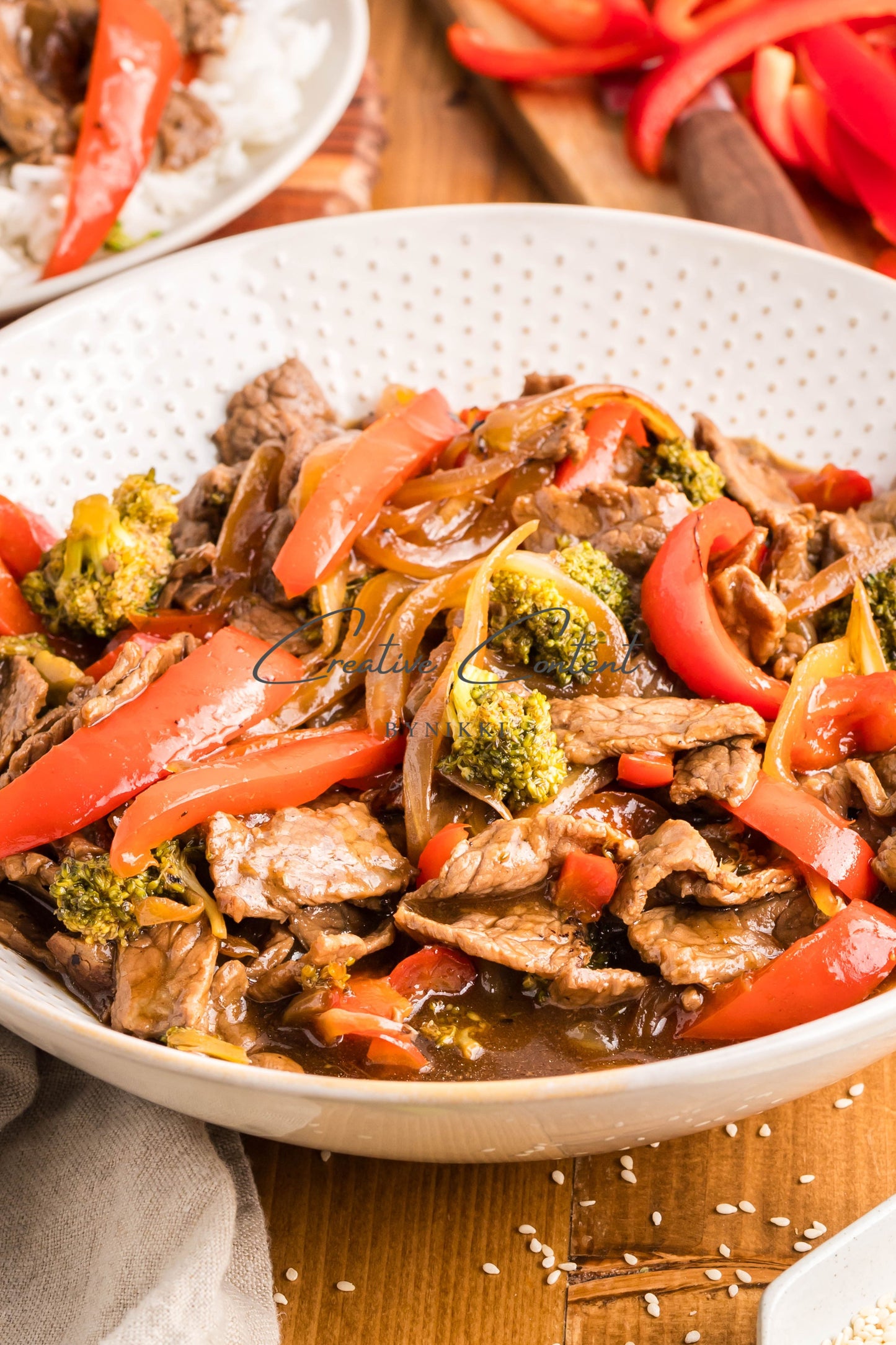 Beef Teriyaki Stir Fry -   Set 2 of 2