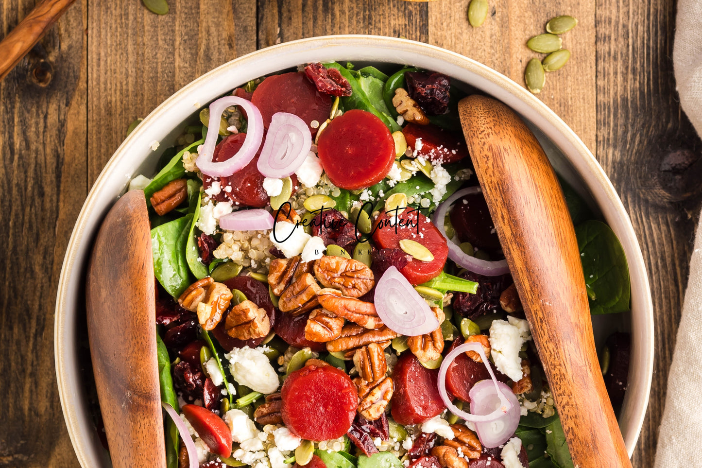 Beet Salad With Feta Cheese + Mint Vinaigrette - Set 2 of 2