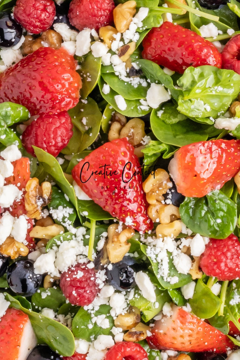 Spinach and Berry Salad - Set 1 of 2