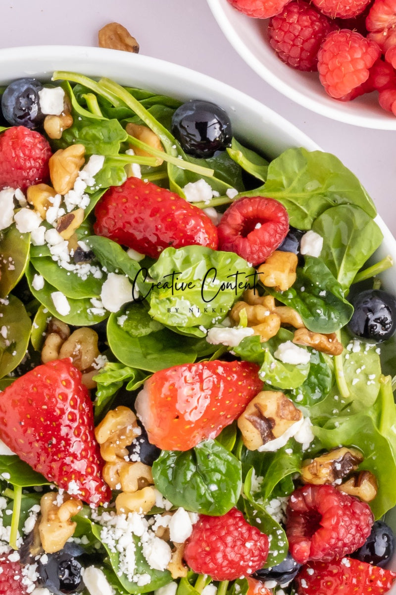 Spinach and Berry Salad - Set 1 of 2