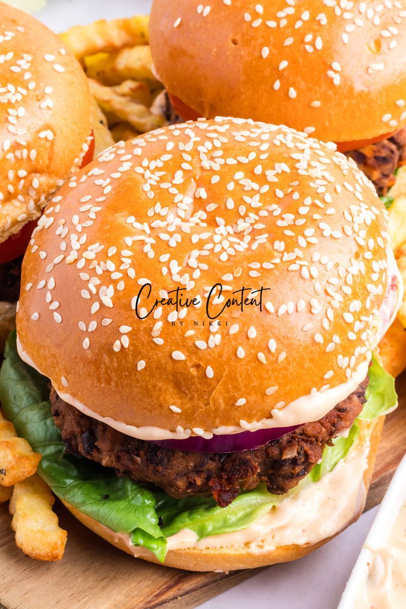 Black Bean Burgers + Chipotle Mayonnaise - Exclusive