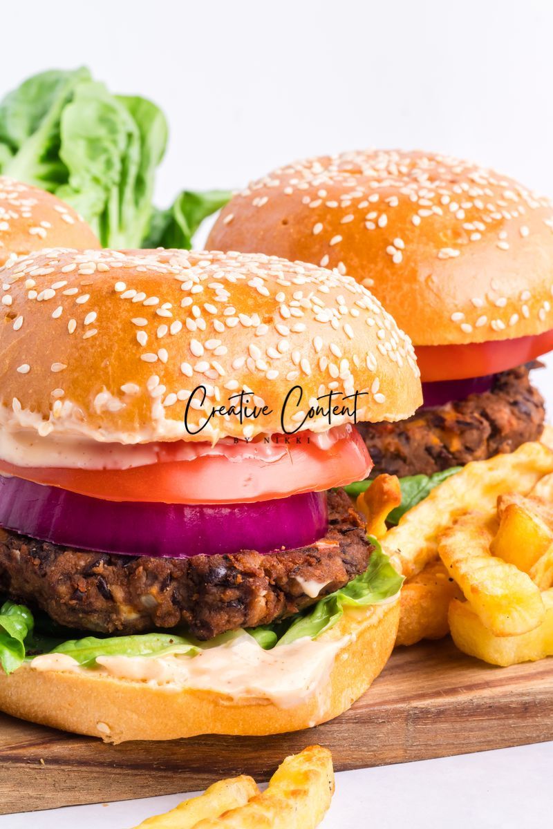 Black Bean Burgers + Chipotle Mayonnaise - Exclusive