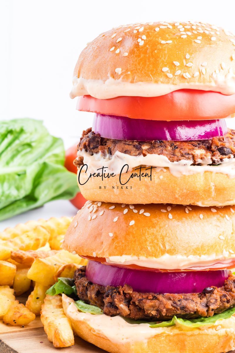 Black Bean Burgers + Chipotle Mayonnaise - Exclusive