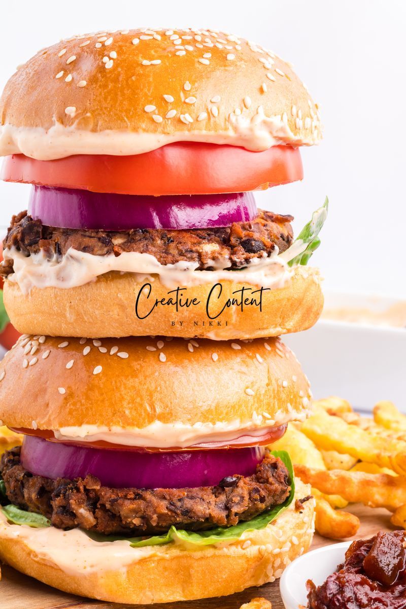 Black Bean Burgers + Chipotle Mayonnaise - Exclusive