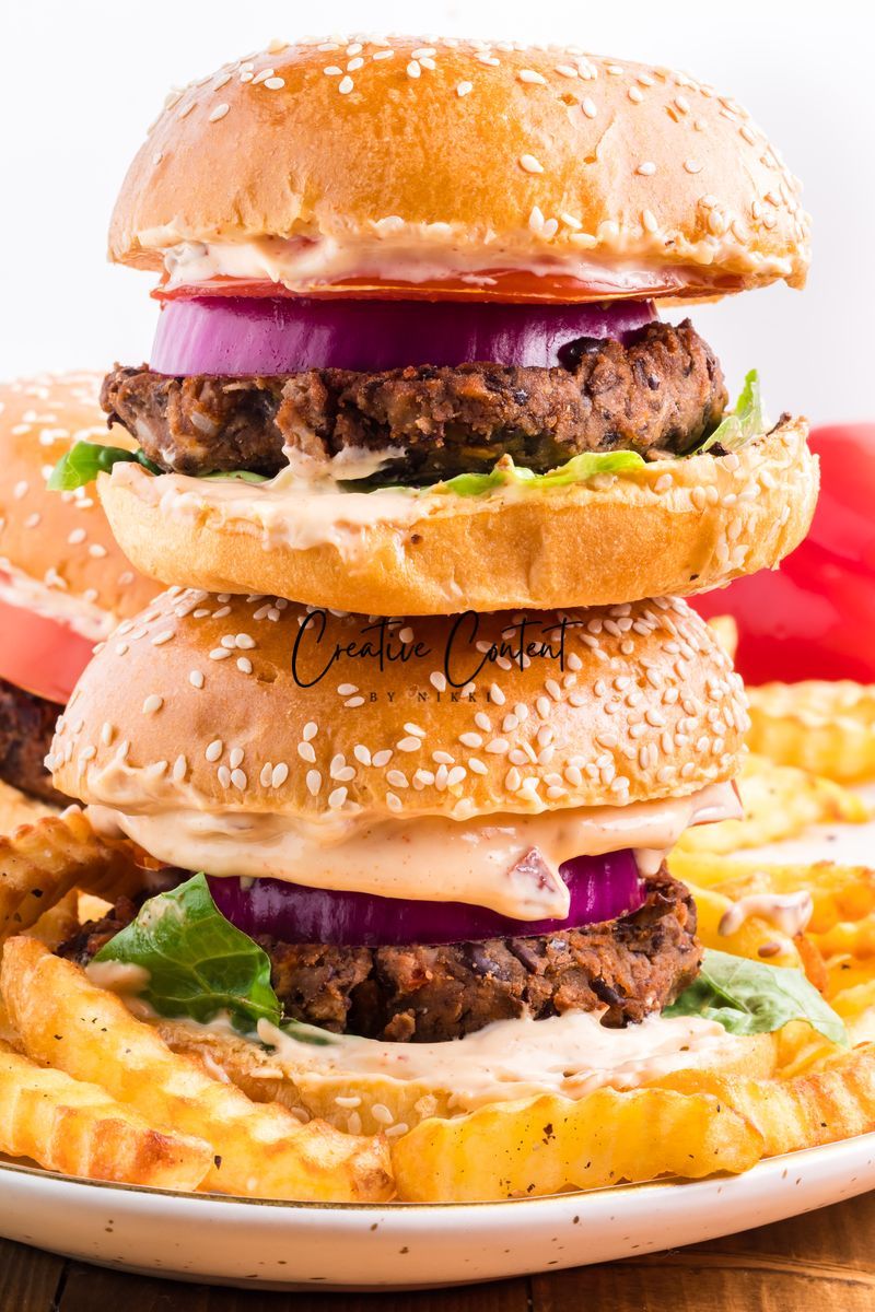 Black Bean Burgers + Chipotle Mayonnaise - Exclusive