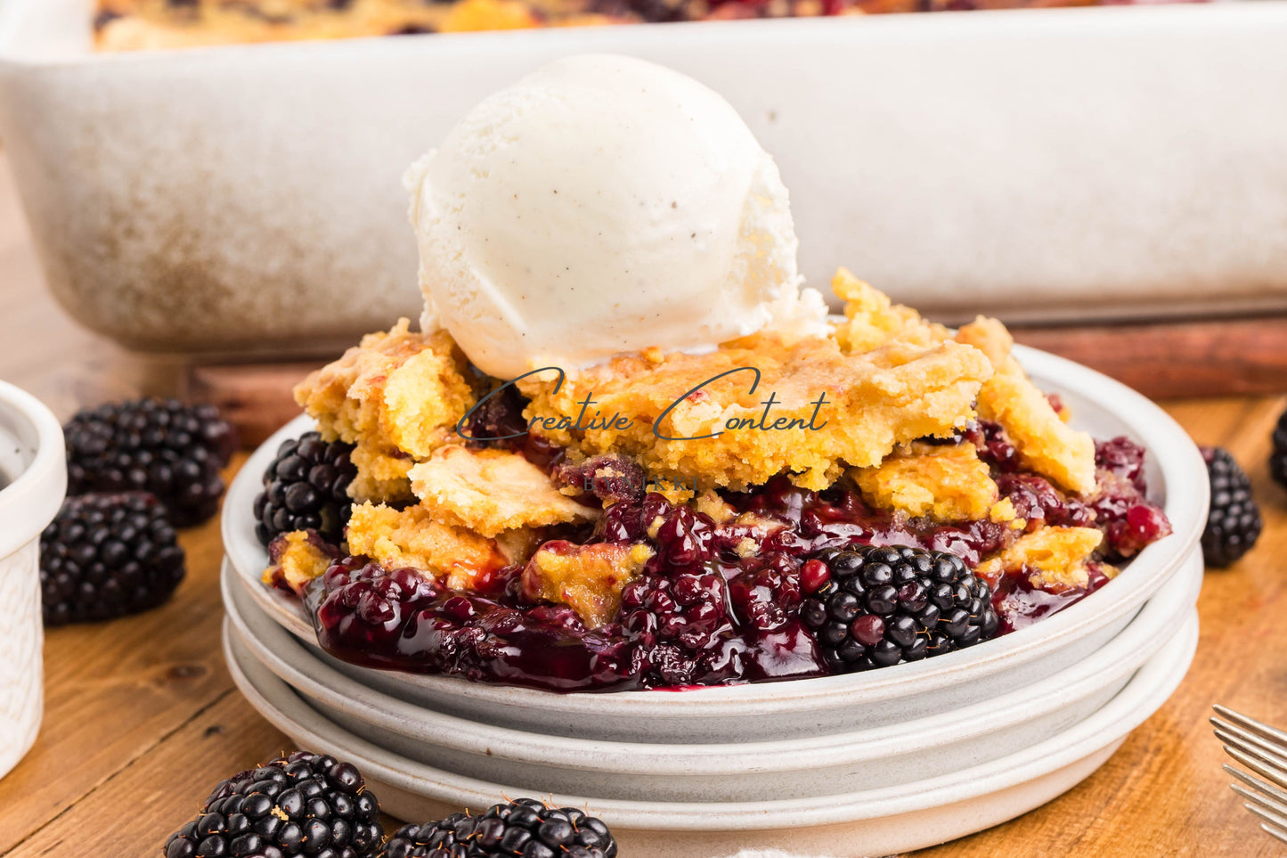 Blackberry Dump Cake  -  Exclusive
