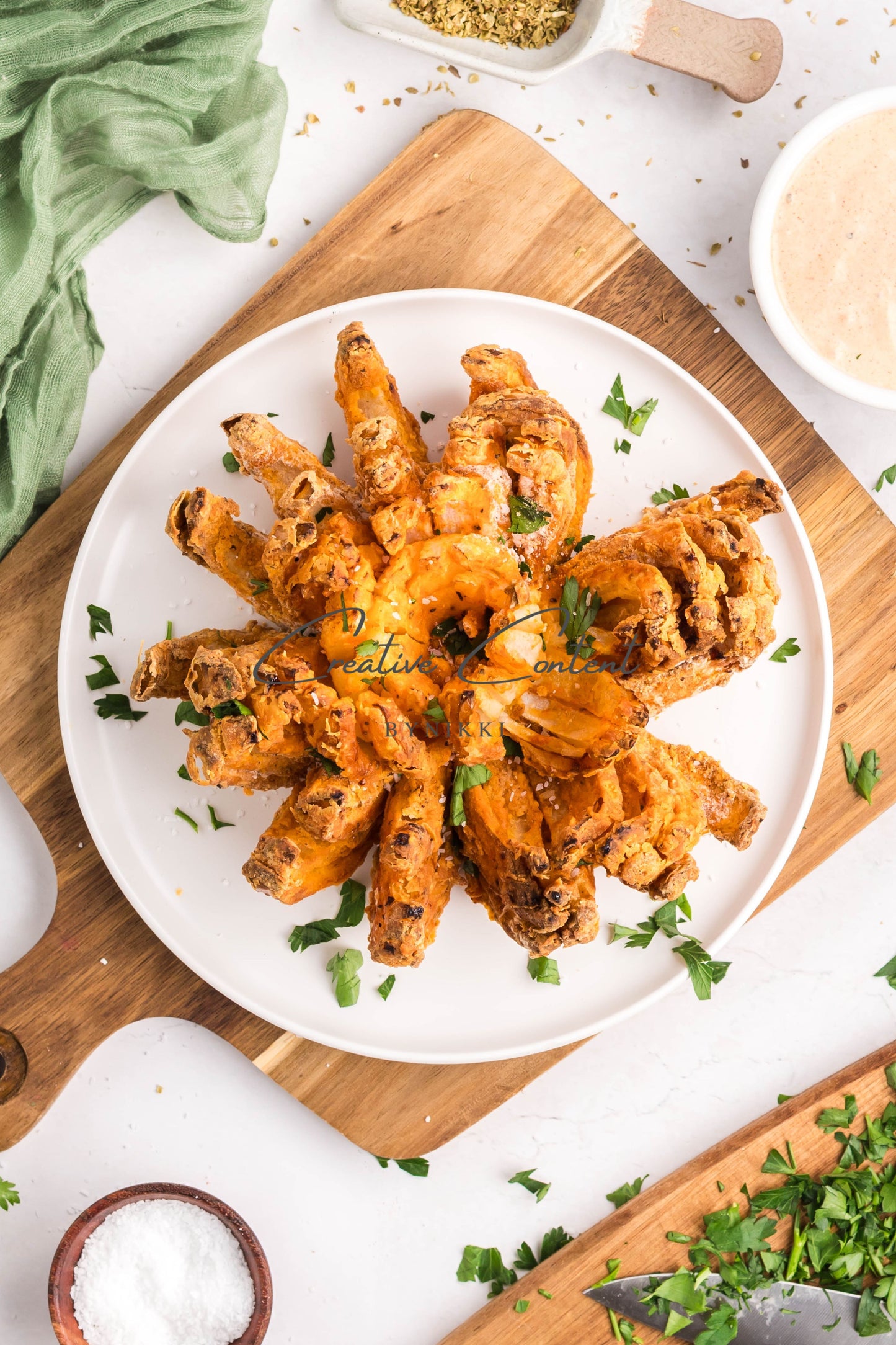 Air Fryer Blooming Onion + Blooming Onion Sauce - Exclusive