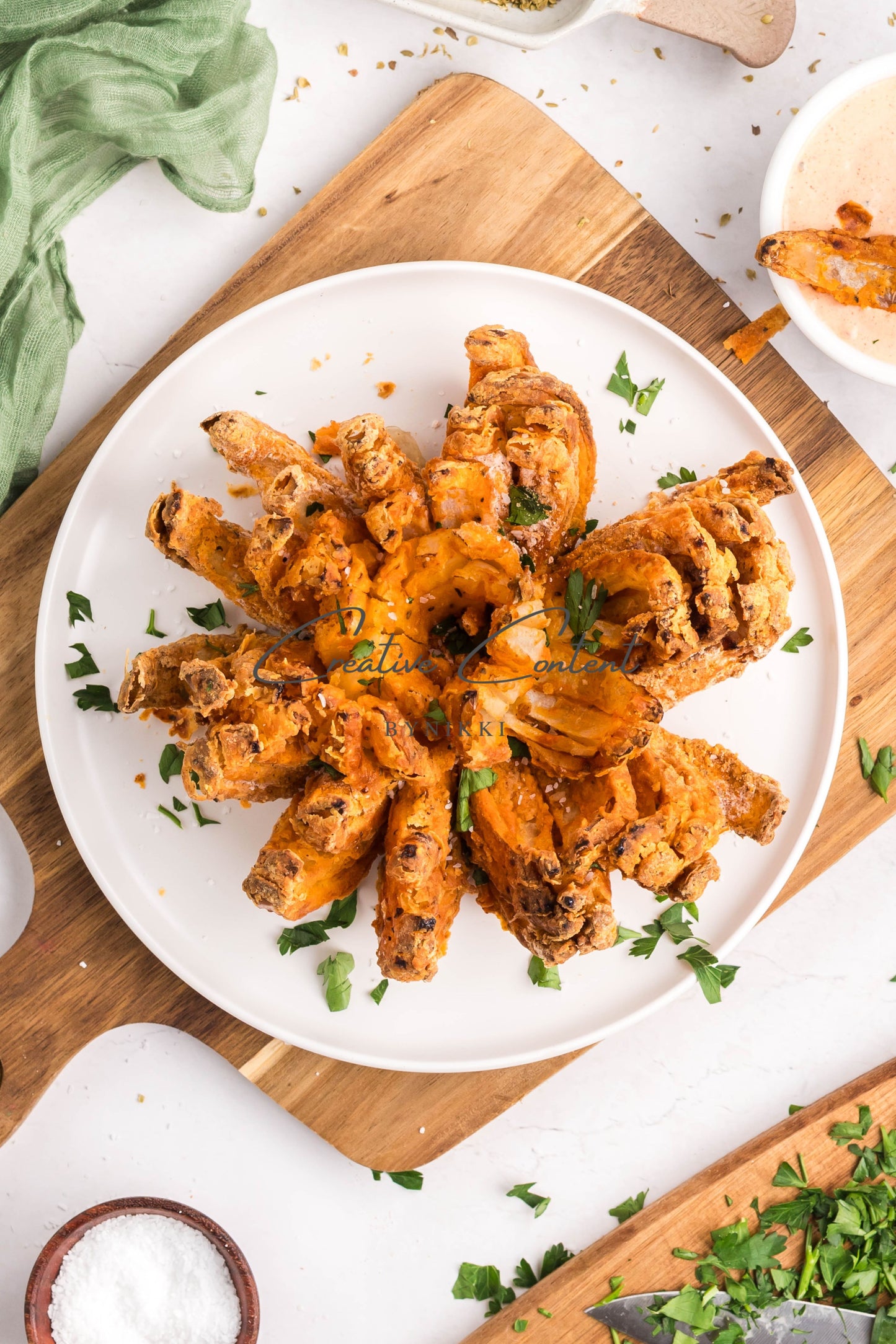Air Fryer Blooming Onion + Blooming Onion Sauce - Exclusive