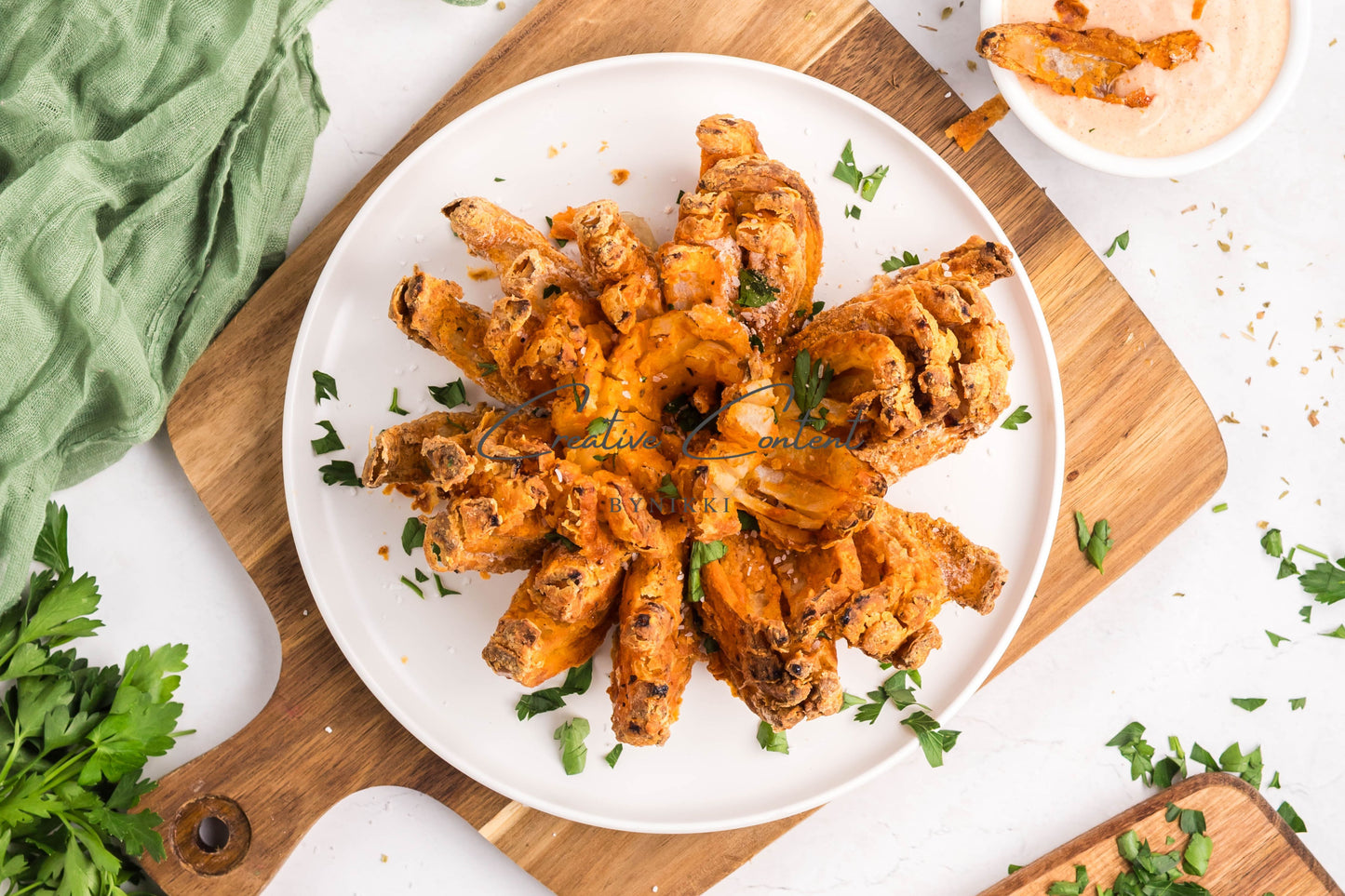 Air Fryer Blooming Onion + Blooming Onion Sauce - Exclusive