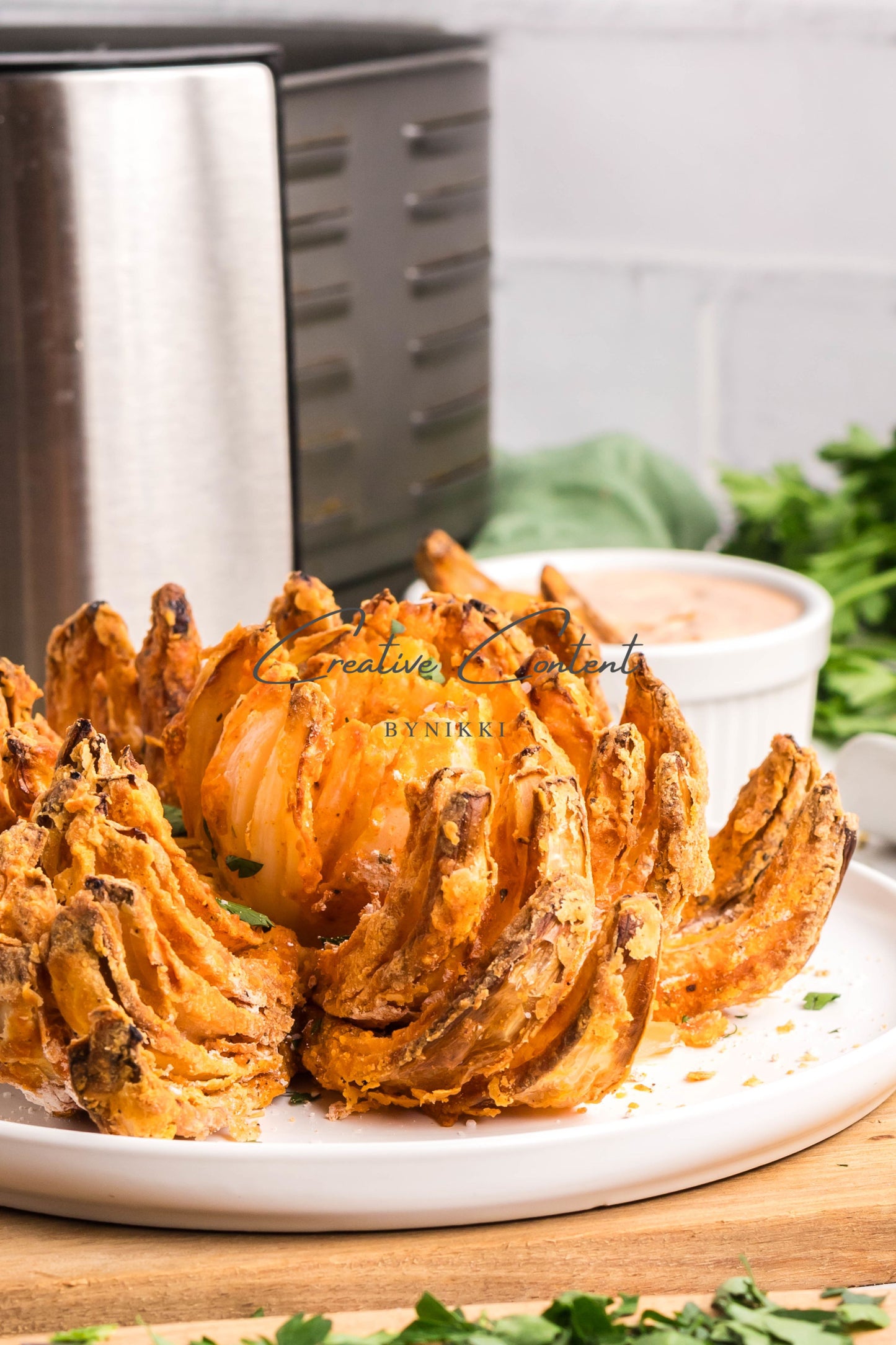 Air Fryer Blooming Onion + Blooming Onion Sauce - Exclusive